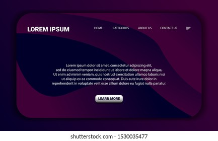 Abstract background landingpage templates vector