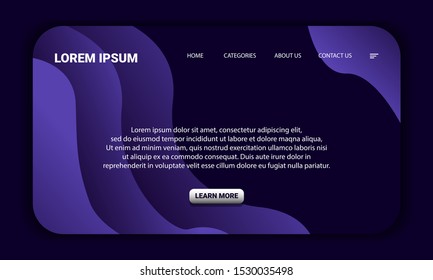 Abstract background landingpage templates vector