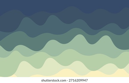 Abstract background landscape mountains and forest, modern design