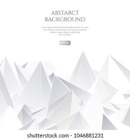 Abstract background with large shapes. The texture of the triangles.