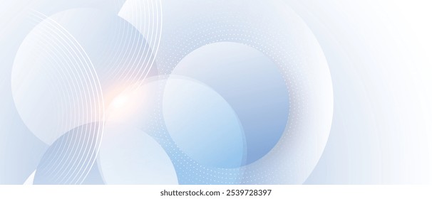 Fundo abstrato com linhas circulares em camadas e curvas geométricas. Vetor.
