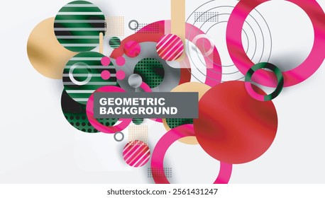 Abstract background - layered geometric shapes with smooth gradients and transparency