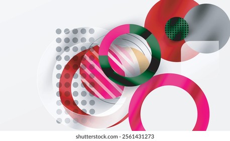Abstract background - layered geometric shapes with smooth gradients and transparency
