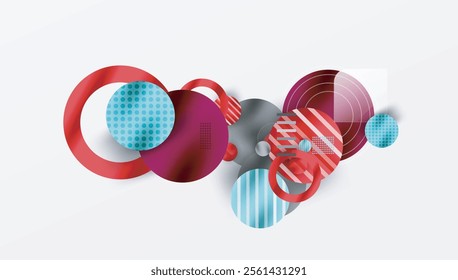Abstract background - layered geometric shapes with smooth gradients and transparency