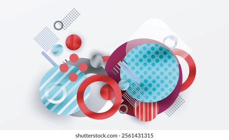 Abstract background - layered geometric shapes with smooth gradients and transparency