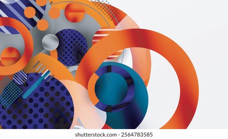 Abstract background - layered geometric shapes with smooth gradients and transparency