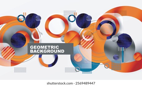 Abstract background - layered geometric shapes with smooth gradients and transparency