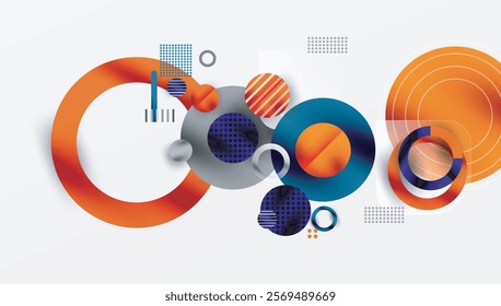 Abstract background - layered geometric shapes with smooth gradients and transparency