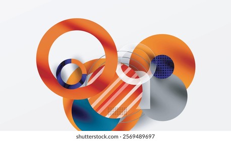 Abstract background - layered geometric shapes with smooth gradients and transparency