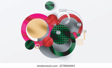 Abstract background - layered geometric shapes with smooth gradients and transparency