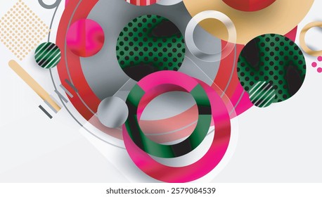 Abstract background - layered geometric shapes with smooth gradients and transparency