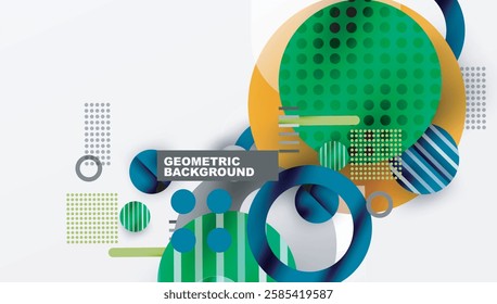 Abstract background - layered geometric shapes with smooth gradients and transparency