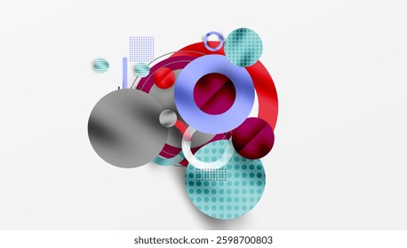Abstract background - layered geometric shapes with smooth gradients and transparency