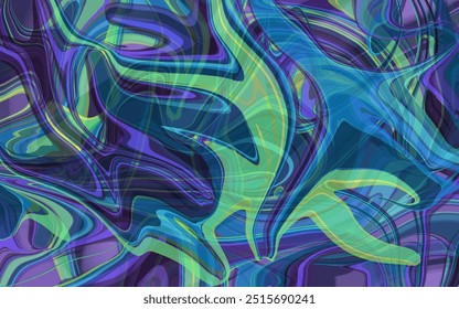 Fondo Abstractas de líquido en capas que forma Formas psicodélicas coloridas