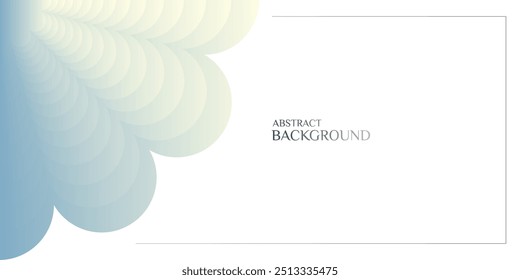 An abstract background with layered, rounded flower-like shapes in blue and white.