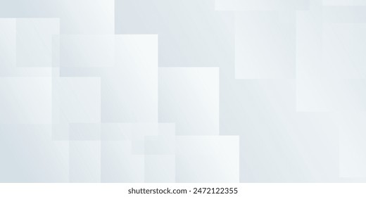 Fondo Abstractas con paneles cuadrados blancos en capas. Vector