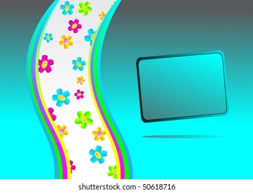 Abstract background with layers. Clip-art