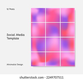 Abstract background layout for social media banner and post feed
