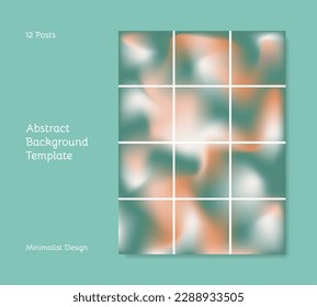 Abstract background layout for social media feed post.