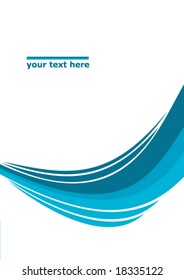 abstract background layout wave text company design