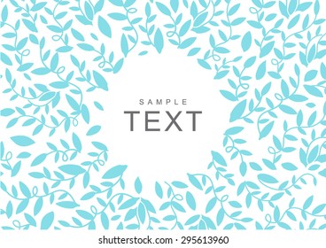 Abstract Background with Leaf Pattern