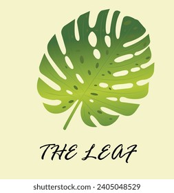abstract background with leaf vector design