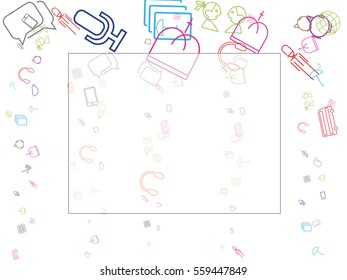 abstract background. Learn English cloud