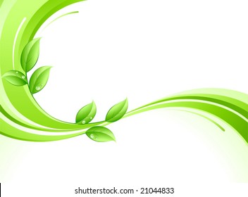 abstract background and leaves