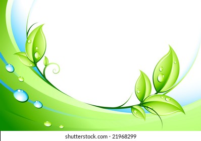 abstract background and leaves