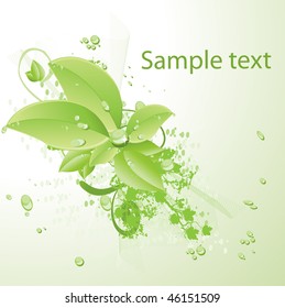 abstract background and leaves