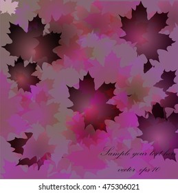 Abstract background with leaves