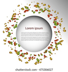 Abstract background with leaves
