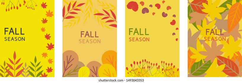 abstract background with leaves, fall season