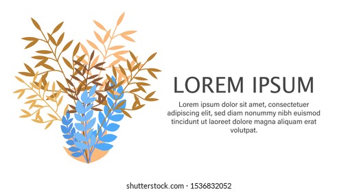Abstract background leaves illustration of vector color cover design