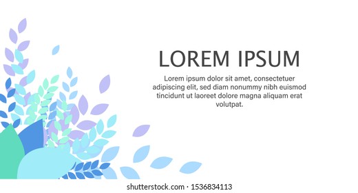 Abstract background leaves illustration of vector color cover design