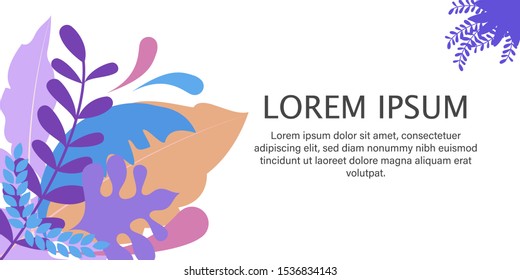 Abstract background leaves illustration of vector color cover design