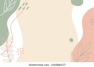 abstract background with leaves and pastel color