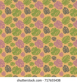 abstract background from leaves, pattern, geometric seamless texture