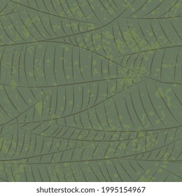 abstract background with leaves and spots of paint. Grunge texture, geometric pattern