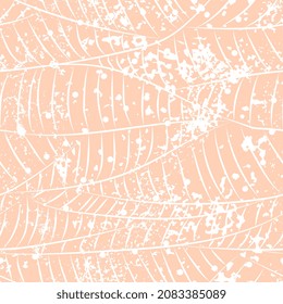 abstract background with leaves and spots of paint. Grunge texture, geometric pattern