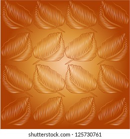 Abstract background with leaves. Vector