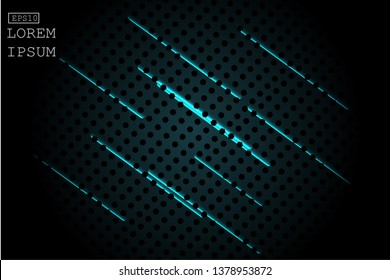 abstract background with led display and light