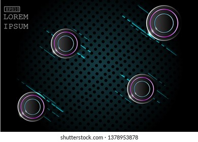 abstract background with led display and light