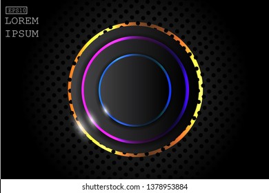 abstract background with led display and light