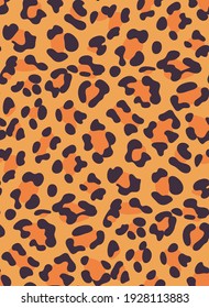 Abstract background with leopard skin pattern, animal print design.