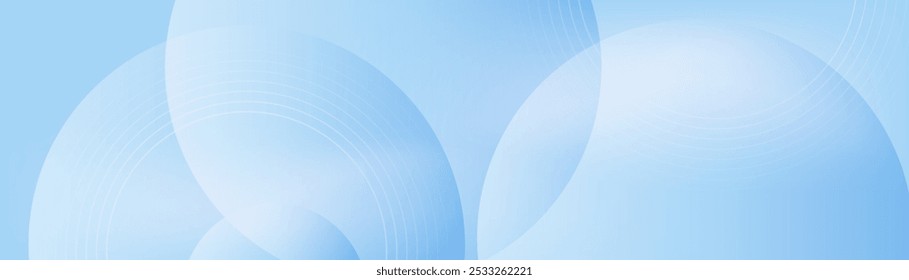 Abstract background in light blue with circular patterns and soft gradients, creating a smooth and calming design