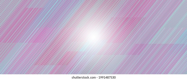 Abstract background Light blue and pink lines with Light Shapes On gray Background.