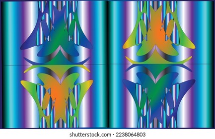 abstract background in light blue, purple, white, yellow, orange, green and black colors
