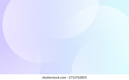 Abstract background with light blue and purple soft flowing gradient shapes.