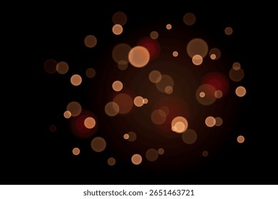 Fondo Abstractas con luz borrosa y efecto bokeh. Deslumbramiento solar de Vector desenfocado o luces brillantes y resplandor brillante. Fondo para infografías, presentaciones, postales.